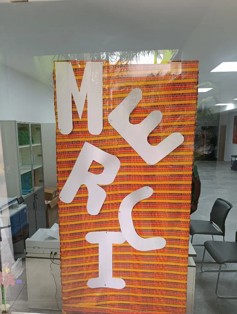 Lettrage « MERCI » réalisé en atelier par les élèves